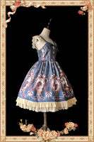 Sweet Cinderella Printed Lolita Mini JSK Dress Casual Short Dress by Infanta