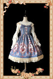 Sweet Cinderella Printed Lolita Mini JSK Dress Casual Short Dress by Infanta
