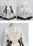 Dragon in the Mountain ~ Vintage Long Sleeve Qi Lolita Dress by OCELOT