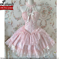 The Cross ~ Sweet Halter Neck Lolita JSK Dress Corset Mini Party Dress by Alice Girl ~ Pre-order